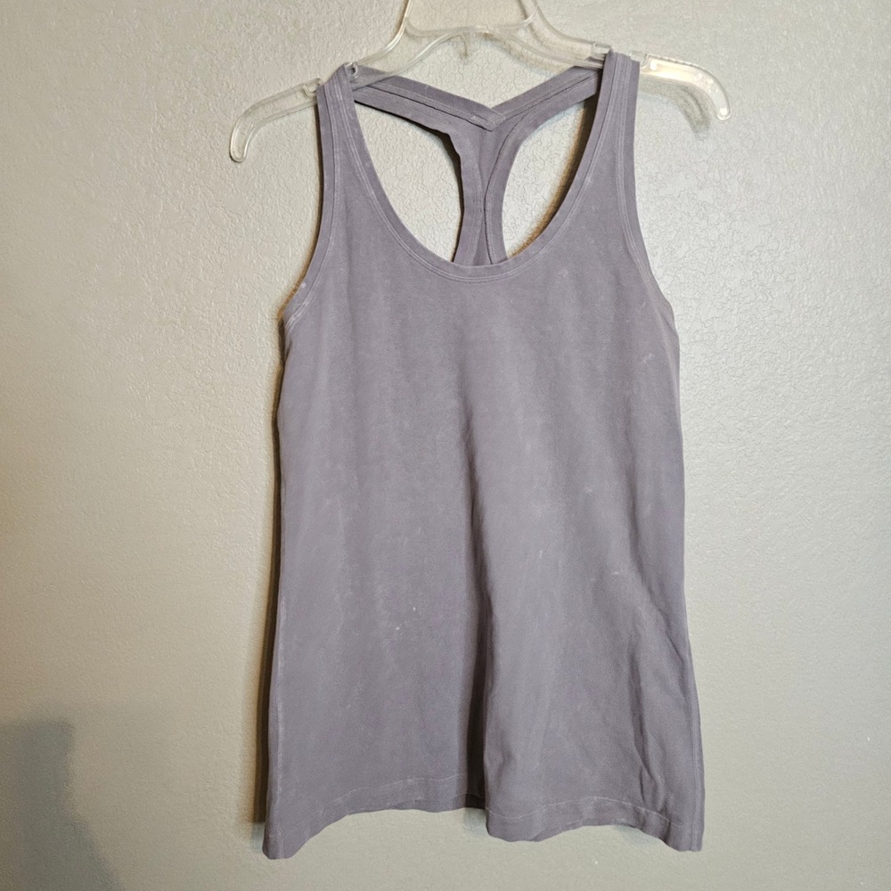 Lululemon Womens Racerback Tank Top Muted Purple Mauve Activewear Yoga Size 6